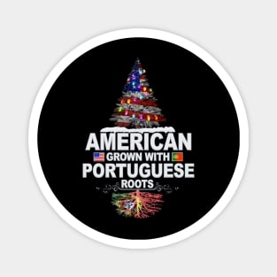 Christmas Tree  American Grown With Portuguese Roots - Gift for Portuguese From Portugal Magnet